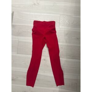 Red wunder train lululemon leggings